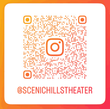 QR code that opens the Scenic Hills Theater Instagram profile